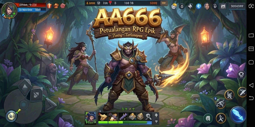 Screenshot gameplay AA666 menampilkan aksi pertempuran yang seru dan grafis menawan.