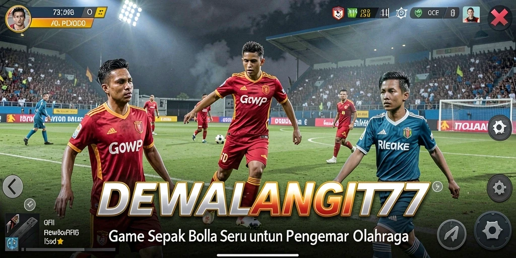 Tampilan permainan sepak bola yang mendebarkan di DEWALANGIT77.