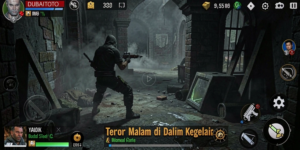 Tampilan gameplay mengerikan penuh ketegangan di DUBAITOTO.