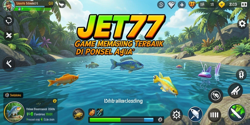 Screenshot gameplay JET77 menampilkan pengalaman memancing yang seru.
