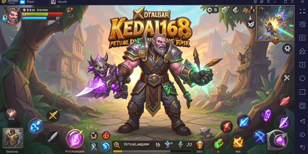 Tampilan gameplay KEDAI168 yang mendebarkan dalam dunia RPG.
