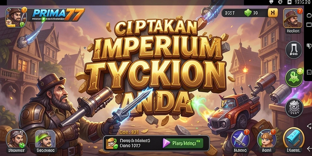 Tampilan gameplay seru PRIMA77 yang menampilkan strategi Tycoon.
