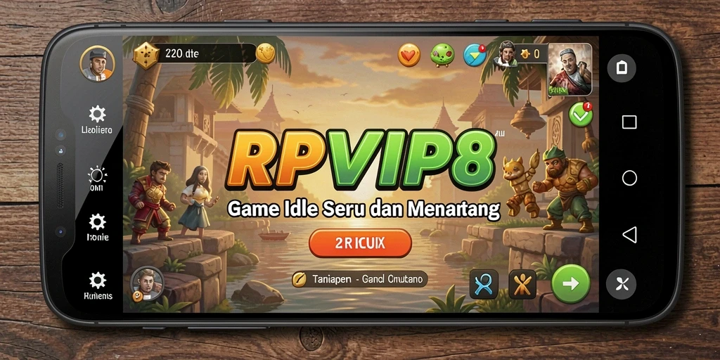 Screenshot RPVIP8 menampilkan aksi gameplay Idle yang menawan.