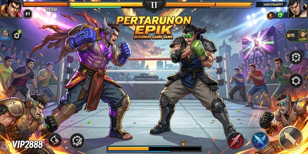 Sekilas tampilan gameplay Fighting yang seru dan mendebarkan di VIP288.